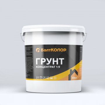 БАЛТКОЛОР ГРУНТ КОНЦЕНТРАТ 1:9, 30 КГ
